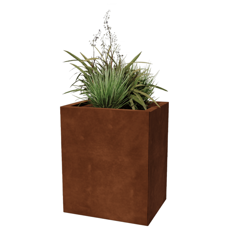 Jardinière en acier Corten - Rectangle - 40 x 50 cm