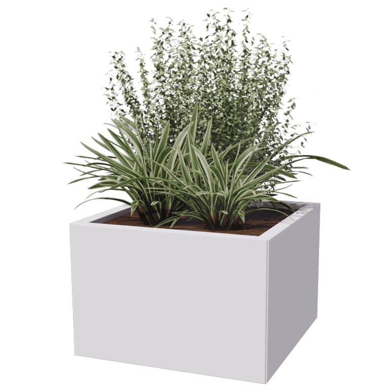 Jardinière en acier - Carré - 60 x 60 cm