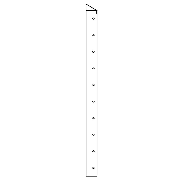 Jardinière en acier - Pièce d'angle 90° - 100 cm