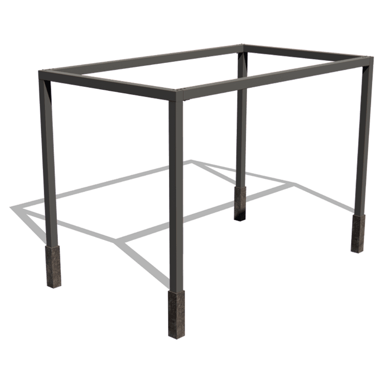 Pergola en acier - Carré - 424 x 250 x 230 cm