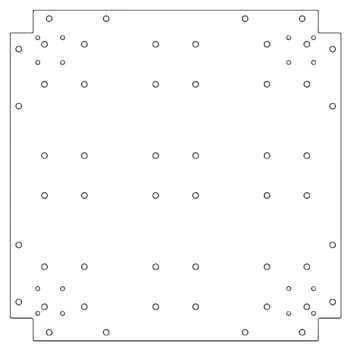 Plaque de fond en acier galvanisé - 60 x 60 cm