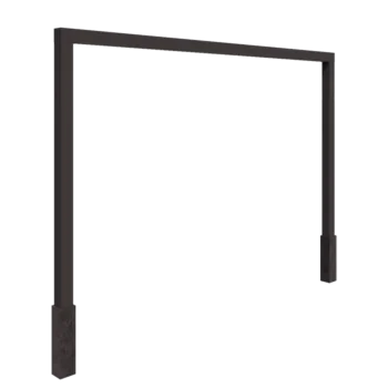 Pergola en acier - Droit - 400 x 230 cm - Autre couleur RAL - Avec plot béton