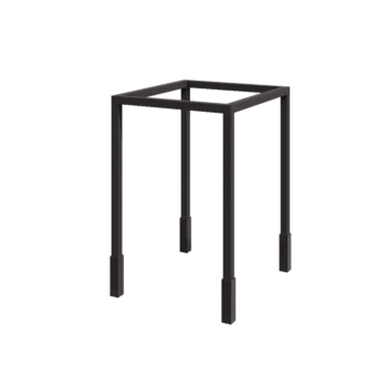 Pergola en acier - Carré - 224 x 200 x 230 cm - RAL7016 mat (gris anthracite) - Avec plot béton