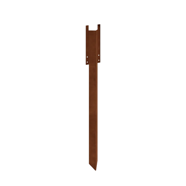 Piquet de bordure en acier Corten - Hauteur bordures de jardin XL 45 cm