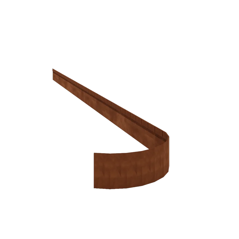 Bordures de jardin en acier Corten - Écrasé FLEX - Hauteur 13 cm - 150 cm