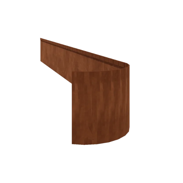 Bordures de jardin en acier Corten - Écrasé FLEX - Hauteur 35 cm - 150 cm