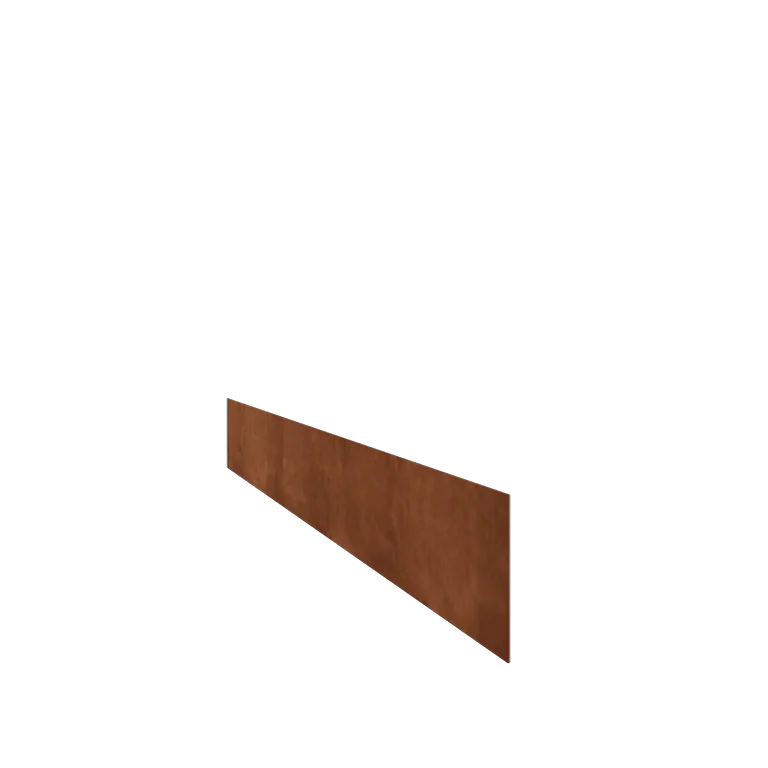 Bordures de jardin en acier Corten - Droit - Hauteur 15 cm - 150 cm
