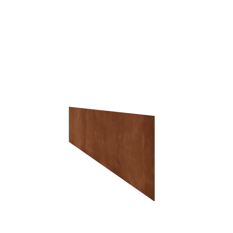 Bordures de jardin en acier Corten - Droit - Hauteur 25 cm - 150 cm