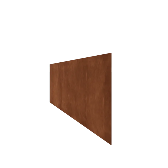 Bordures de jardin en acier Corten - Droit - Hauteur 37,5 cm - 240 cm