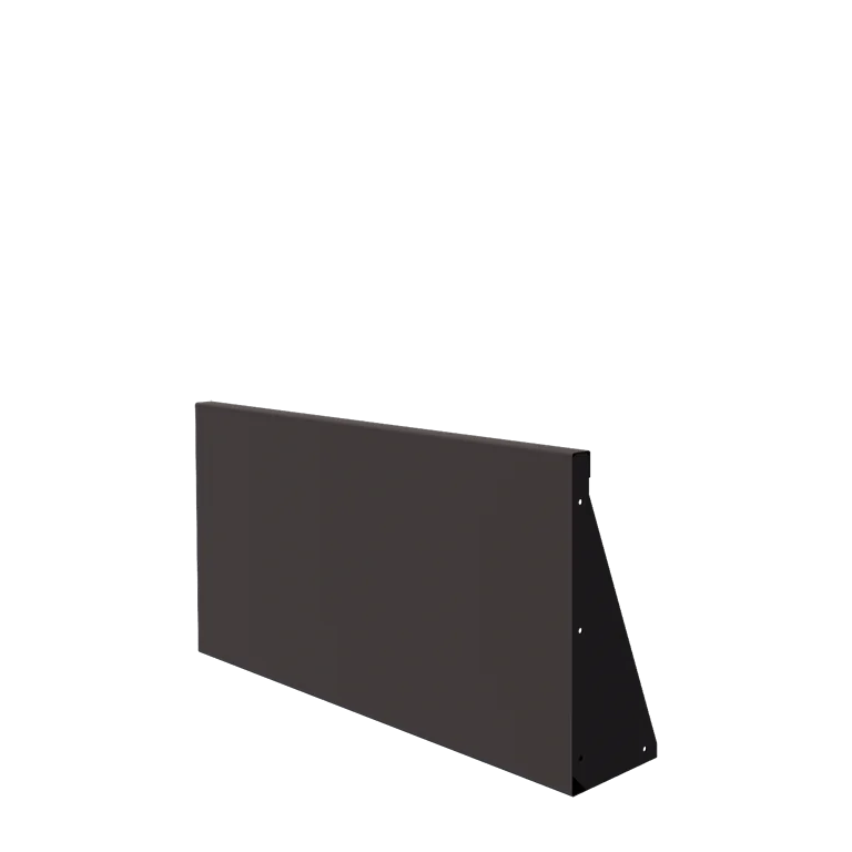 Mur de soutènement en acier - Droit - 100 x 50 cm - RAL7016 mat (gris anthracite)