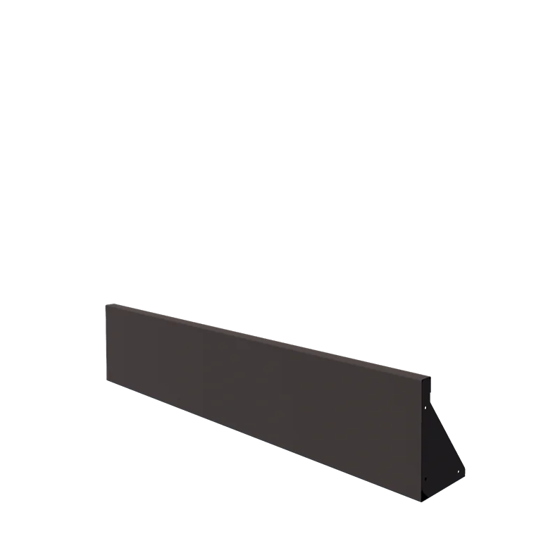 Mur de soutènement en acier - Droit - 150 x 30 cm - RAL7016 mat (gris anthracite)