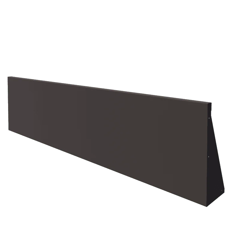 Mur de soutènement en acier - Droit - 200 x 50 cm - Autre couleur RAL