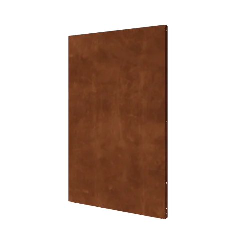 Panneau décoratif en acier Corten - Basique - 120 x 6 x 190 cm