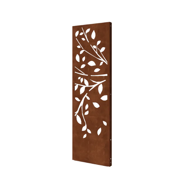 Panneau décoratif en acier Corten - Arbre - Partie 2 - 60 x 6 x 190 cm