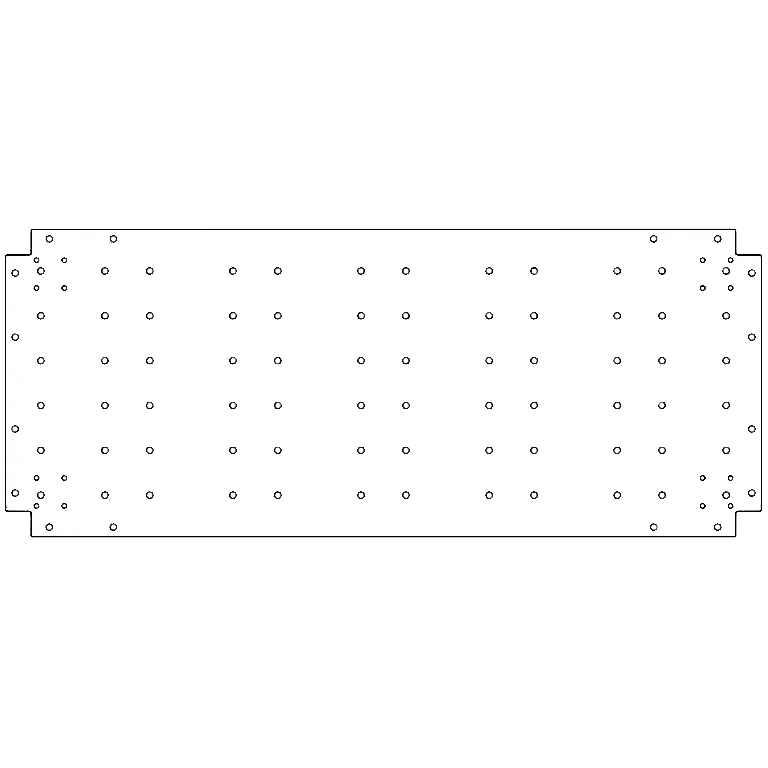 Plaque de fond en acier galvanisé - 50 x 120 cm