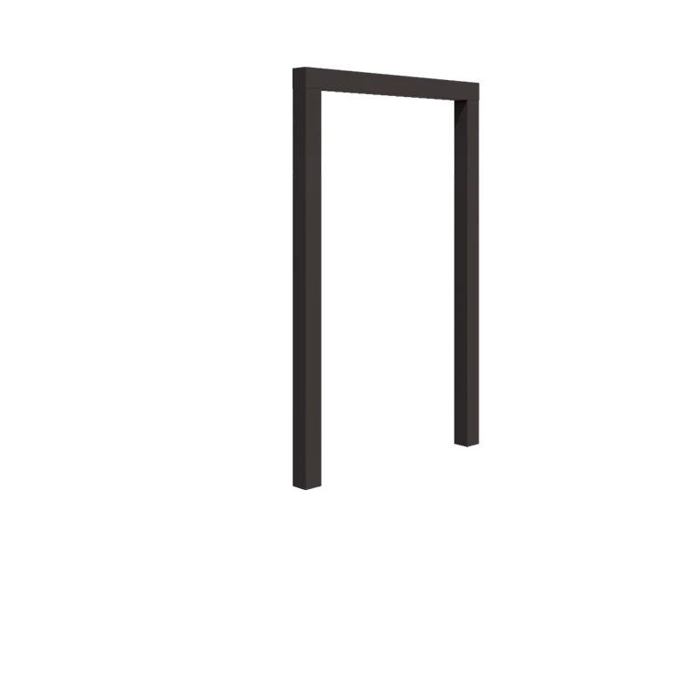 Pergola en acier - Droit - 150 x 230 cm - Autre couleur RAL - Sans plot béton