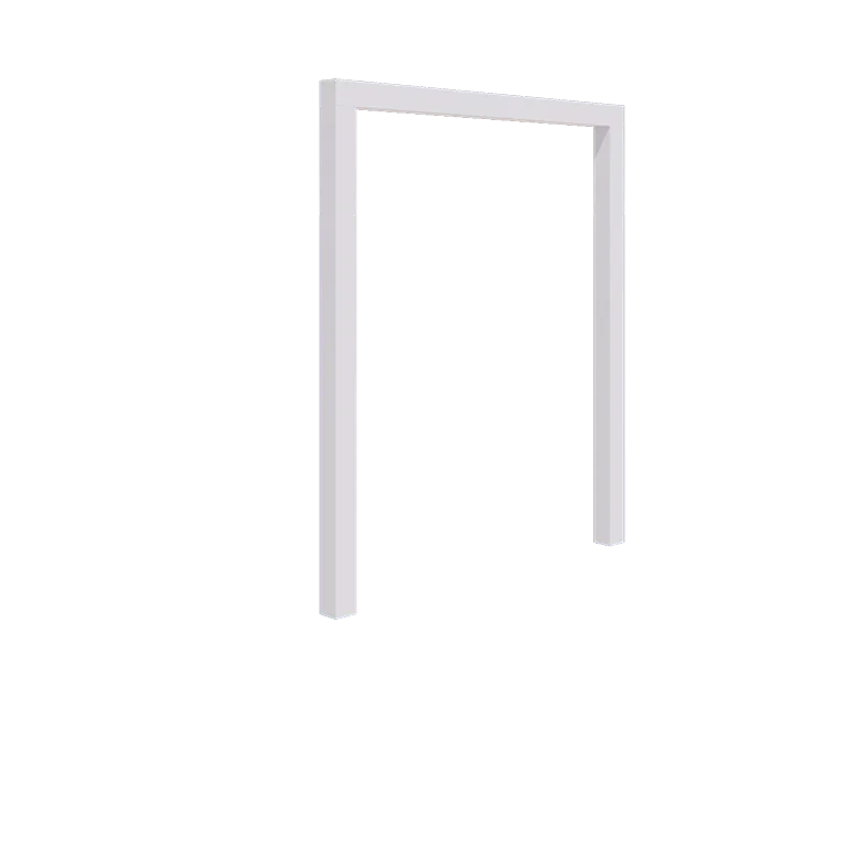 Pergola en acier - Droit - 200 x 230 cm - RAL9010 mat (blanc) - Sans plot béton