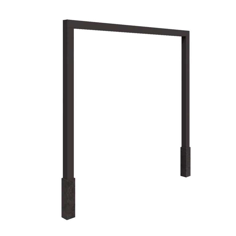 Pergola en acier - Droit - 300 x 230 cm - Autre couleur RAL - Avec plot béton