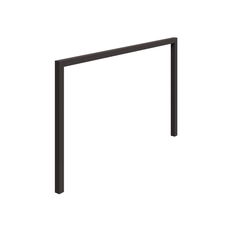 Pergola en acier - Droit - 400 x 230 cm - RAL7016 mat (gris anthracite) - Sans plot béton