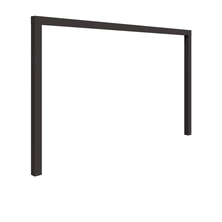 Pergola en acier - Droit - 400 x 230 cm - Autre couleur RAL - Sans plot béton