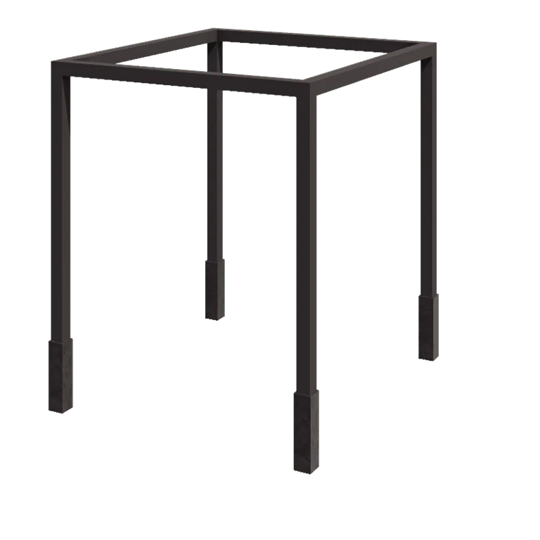 Pergola en acier - Carré - 274 x 250 x 230 cm - Autre couleur RAL - Avec plot béton