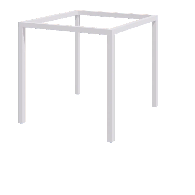 Pergola en acier - Carré - 274 x 250 x 230 cm - RAL9010 mat (blanc) - Sans plot béton