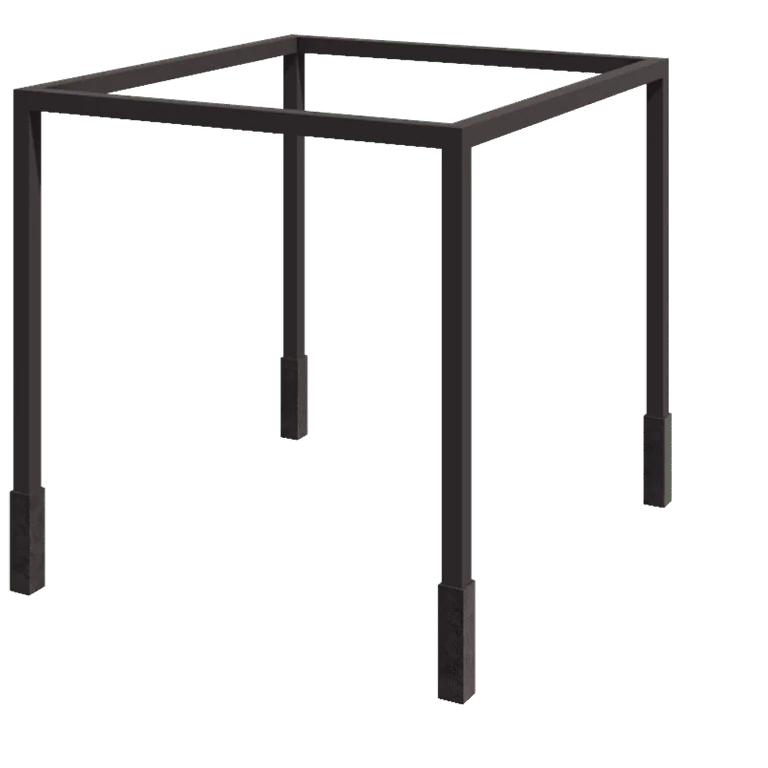 Pergola en acier - Carré - 324 x 250 x 230 cm - Autre couleur RAL - Avec plot béton