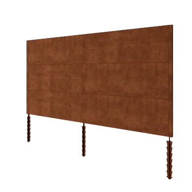 Clôture en acier Corten H3 - Kit complet - 378 x 6 x 190 cm
