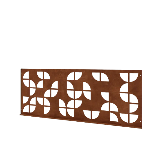 Grillage décoratif en acier Corten G - Panneau 149 x 3 x 60 cm