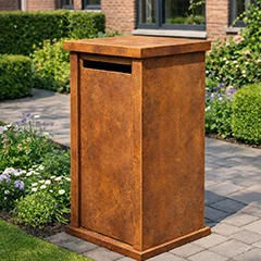 Boîtes aux lettres au style moderne pour le jardin avant