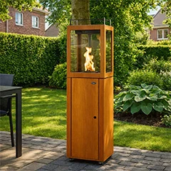 Chauffages de terrasse à pellets pour une chaleur conviviale sur la terrasse